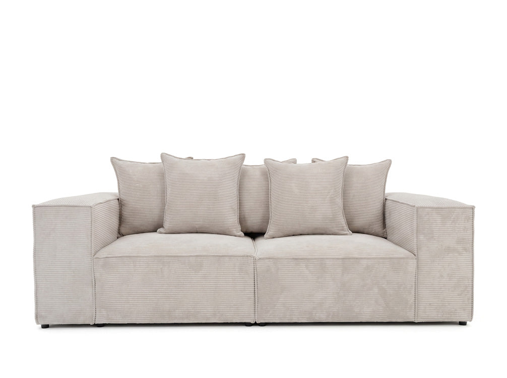 Luxusbetten24 Designer Sofa Largo 3‑Sitzer Cord