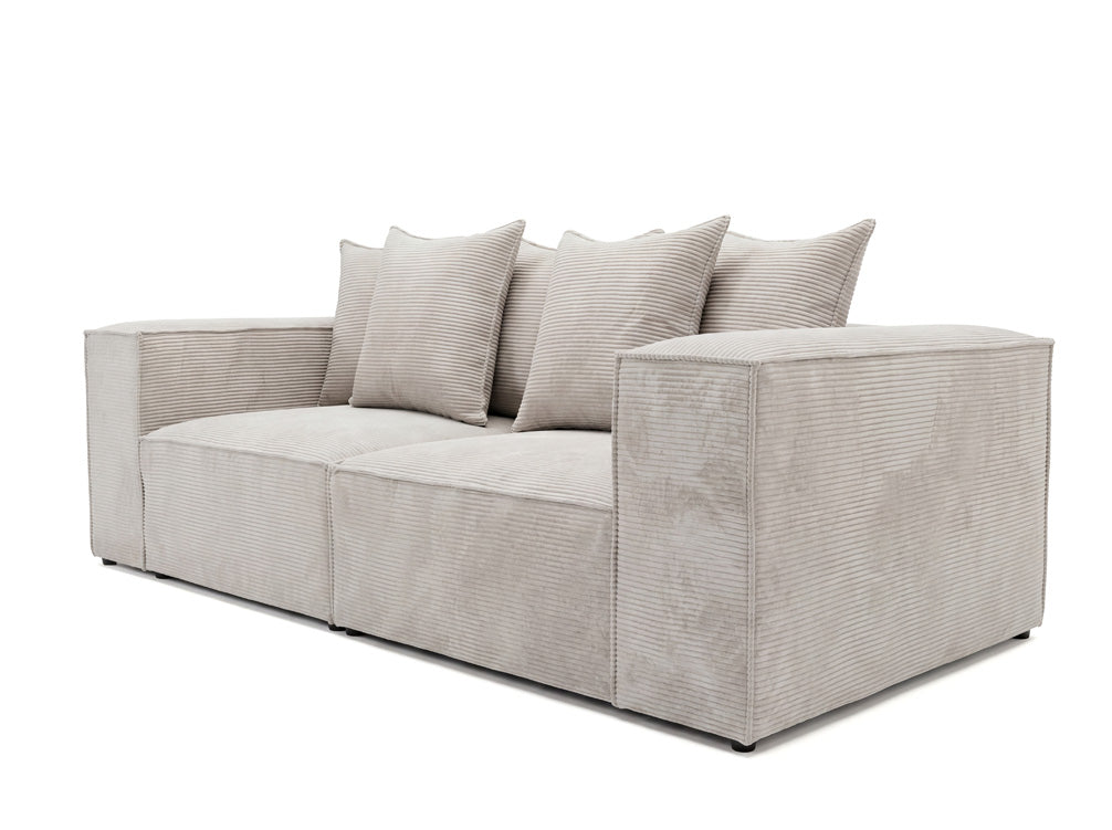 Luxusbetten24 Designer Sofa Largo 3‑Sitzer Cord
