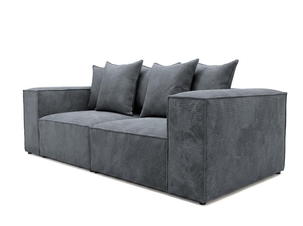 Luxusbetten24 Designer Sofa Largo 3‑Sitzer Cord
