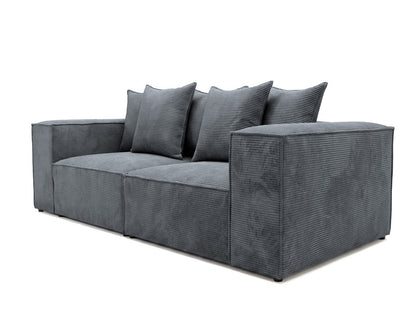 Luxusbetten24 Designer Sofa Largo 3‑Sitzer Cord