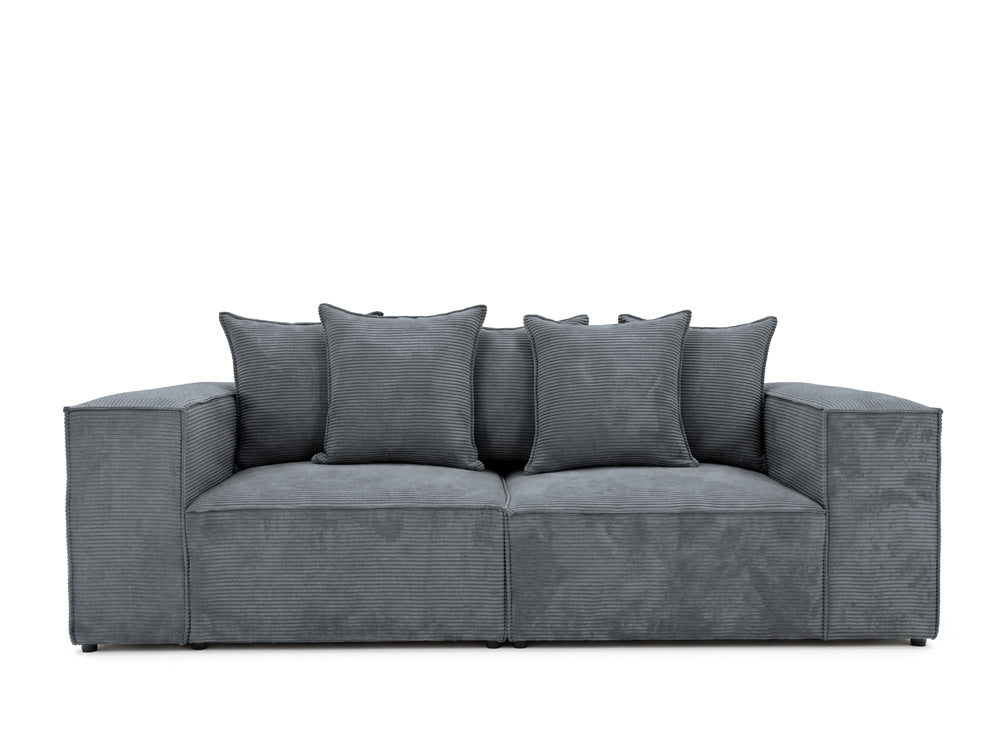 Luxusbetten24 Designer Sofa Largo 3‑Sitzer Cord
