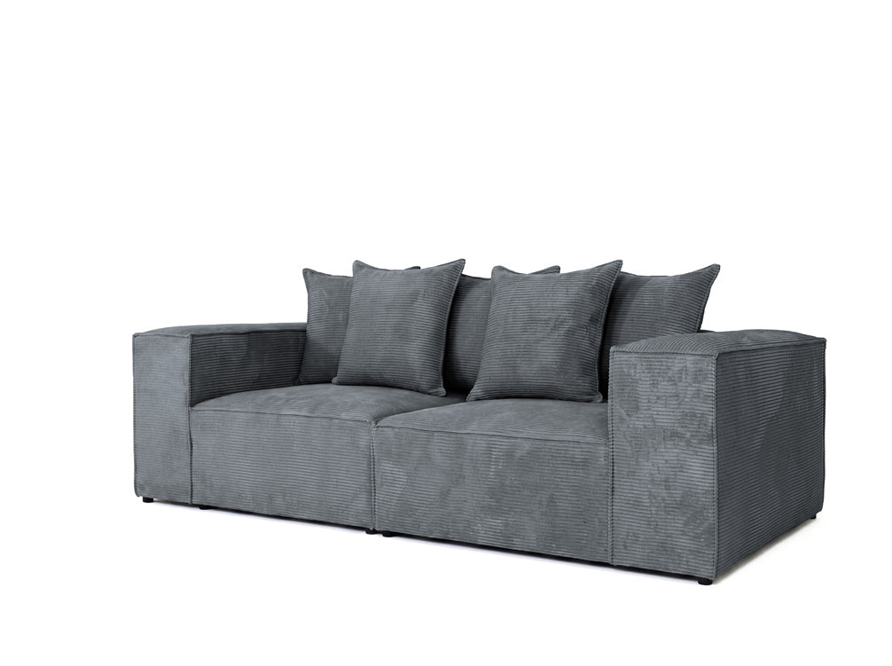 Luxusbetten24 Designer Sofa Largo 3‑Sitzer Cord