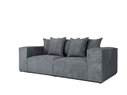 Luxusbetten24 Designer Sofa Largo 3‑Sitzer Cord