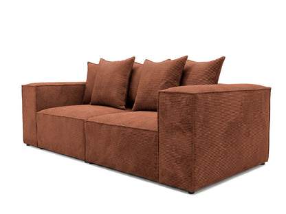 Luxusbetten24 Designer Sofa Largo 3‑Sitzer Cord