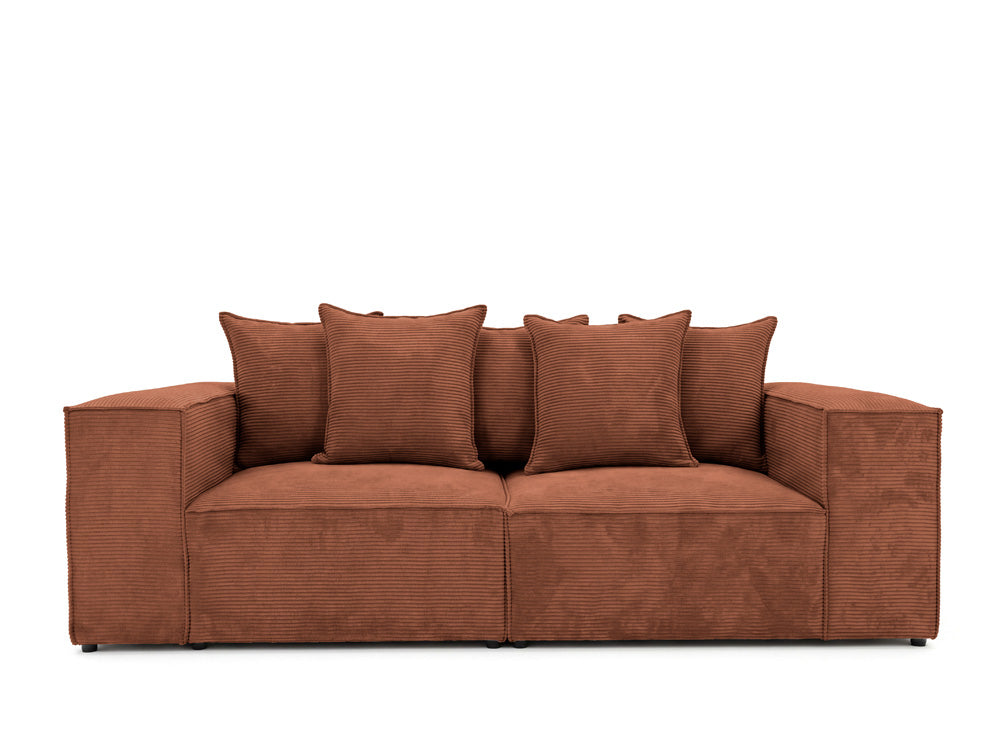 Luxusbetten24 Designer Sofa Largo 3‑Sitzer Cord
