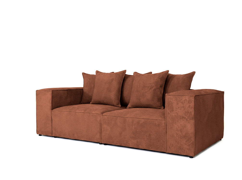 Luxusbetten24 Designer Sofa Largo 3‑Sitzer Cord