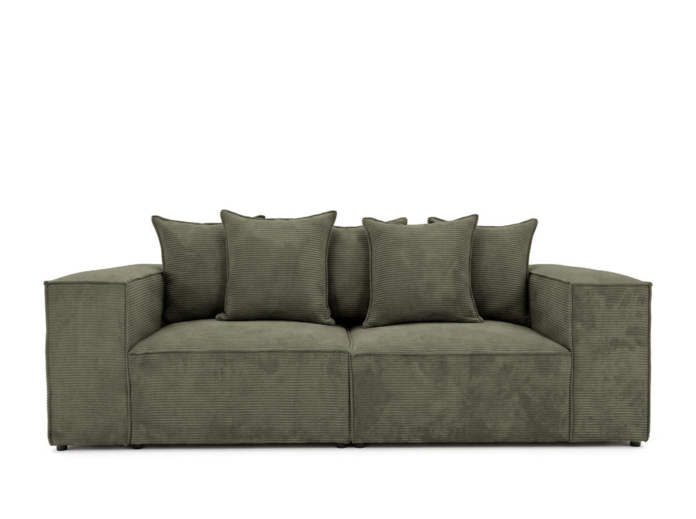 Luxusbetten24 Designer Sofa Largo 3‑Sitzer Cord