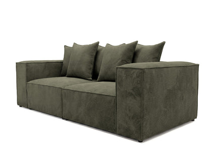 Luxusbetten24 Designer Sofa Largo 3‑Sitzer Cord