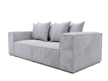 Luxusbetten24 Designer Sofa Largo 3‑Sitzer Cord