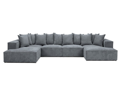 Luxusbetten24 Designer Largo U XXL Sofa Cord