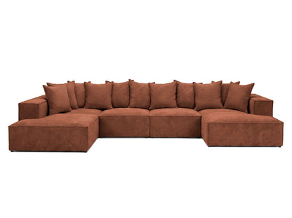 Luxusbetten24 Designer Largo U XXL Sofa Cord