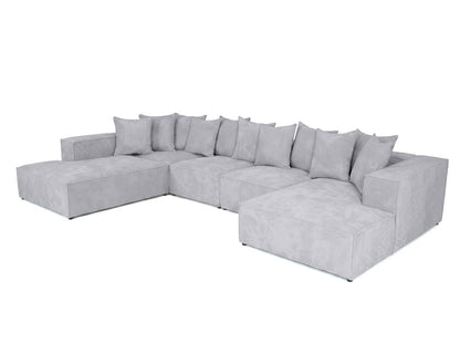 Luxusbetten24 Designer Largo U XXL Sofa Cord