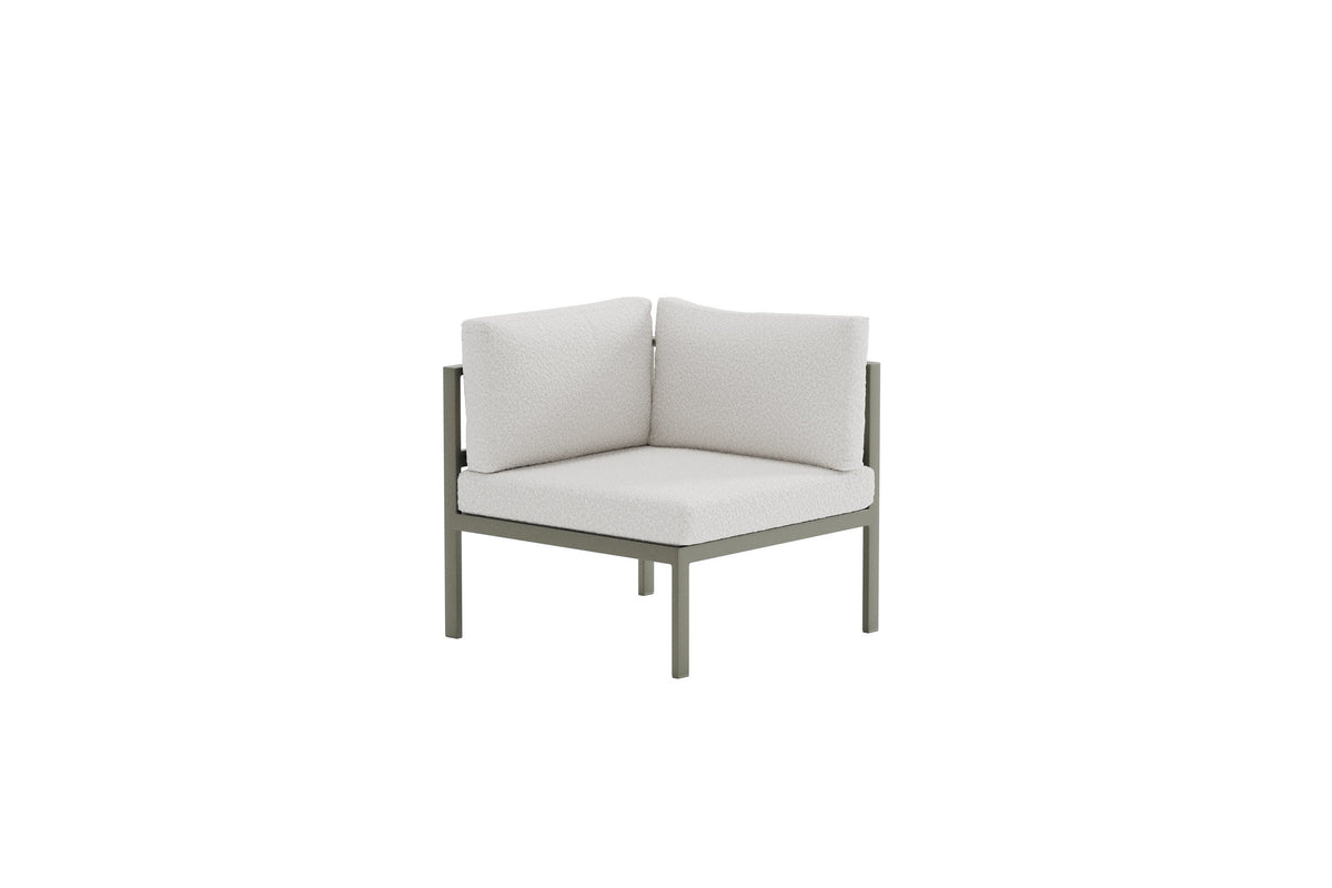 Luxusbetten24 Sofi Loungesessel Eckmodul mit Kissen für den Außenbereich