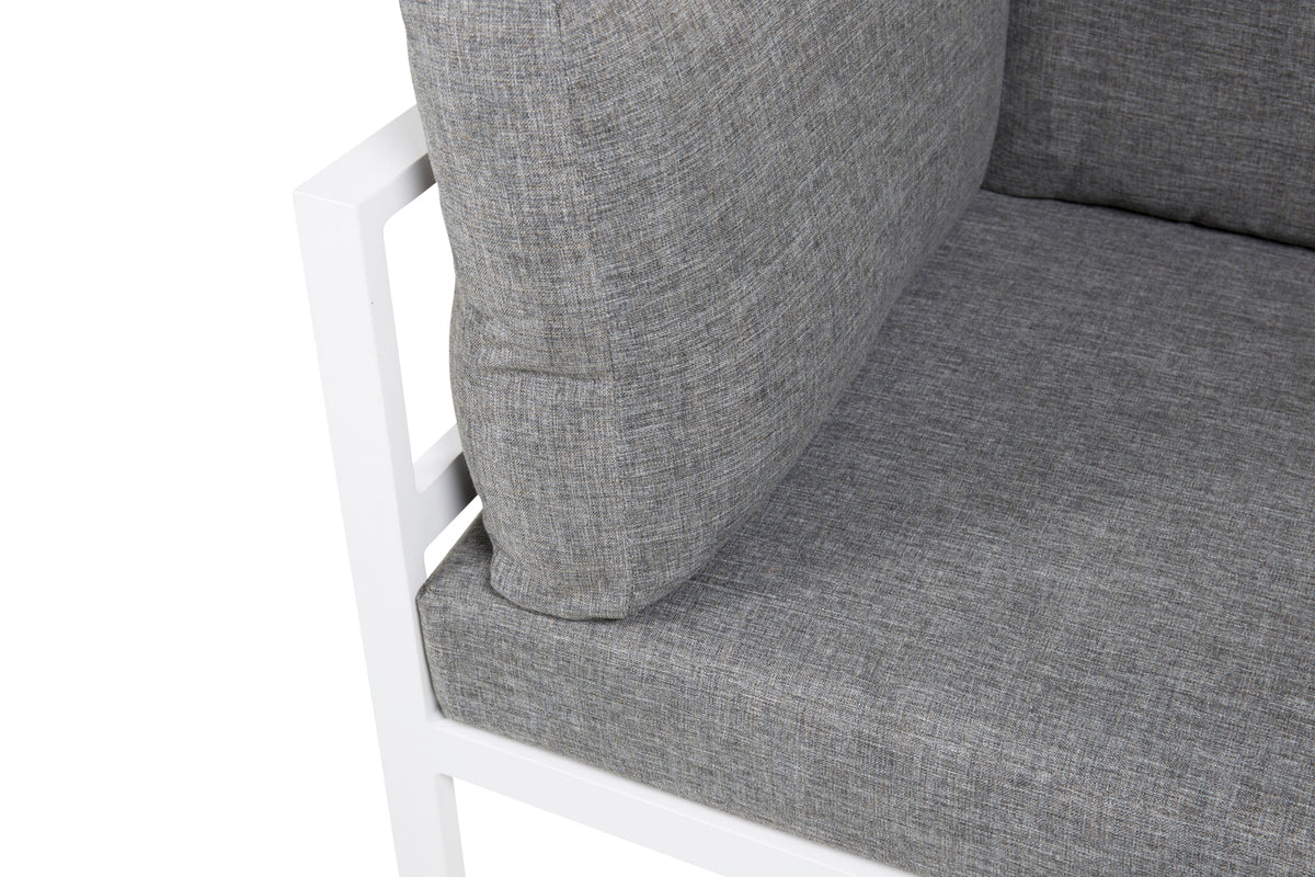 Luxusbetten24 Sofi Loungesessel Eckmodul mit Kissen für den Außenbereich