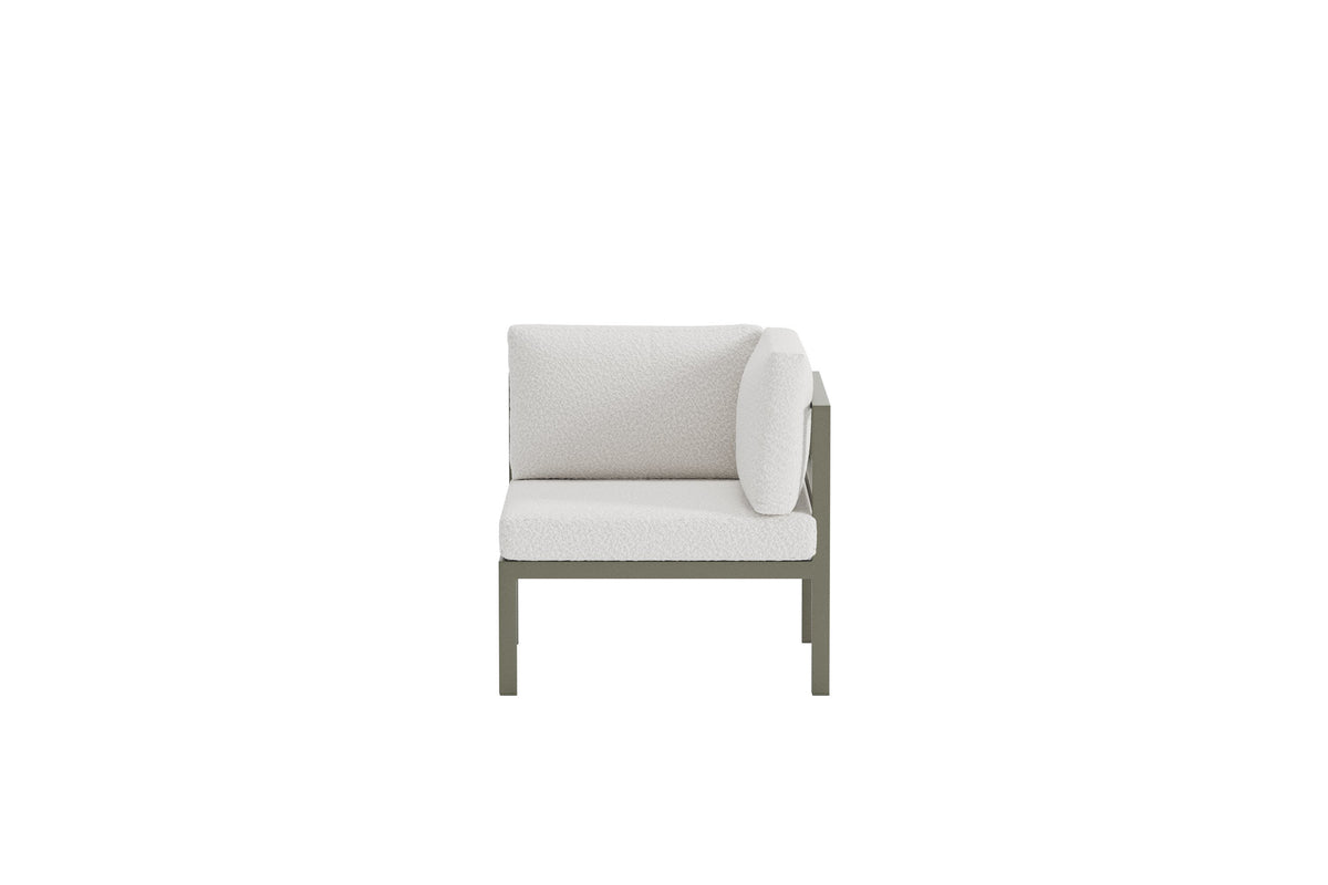 Luxusbetten24 Sofi Loungesessel Eckmodul mit Kissen für den Außenbereich