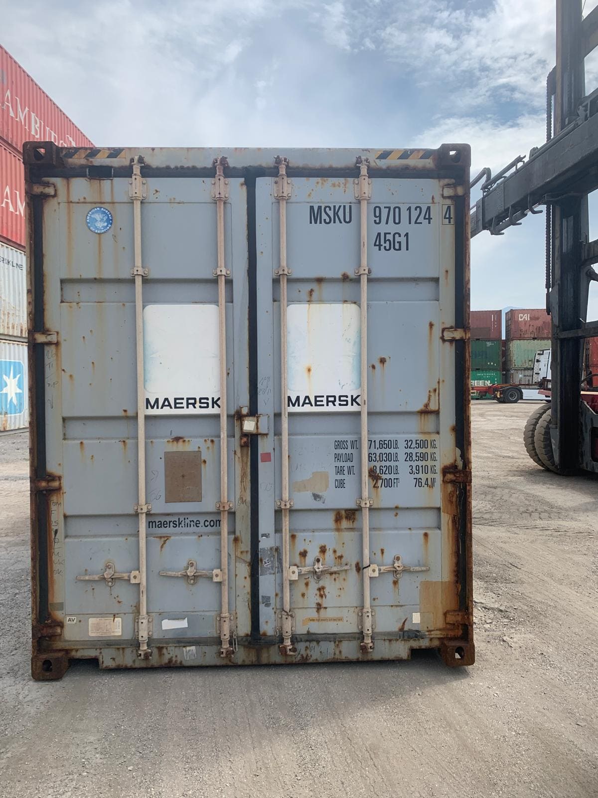 Container Marittimo 40′ HC High Cube Usato