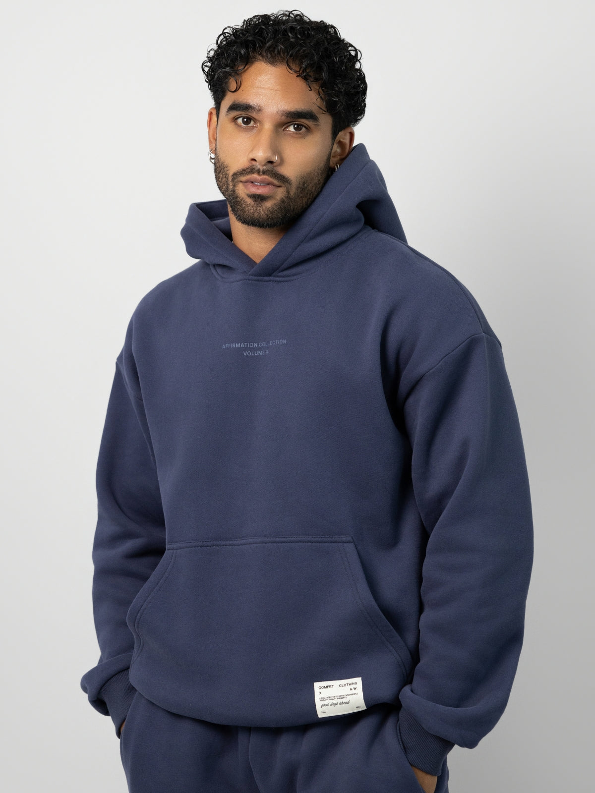Comfrt Kapuzenpullover Oversized Passform Superweicher Baumwollmix Unisex Stil