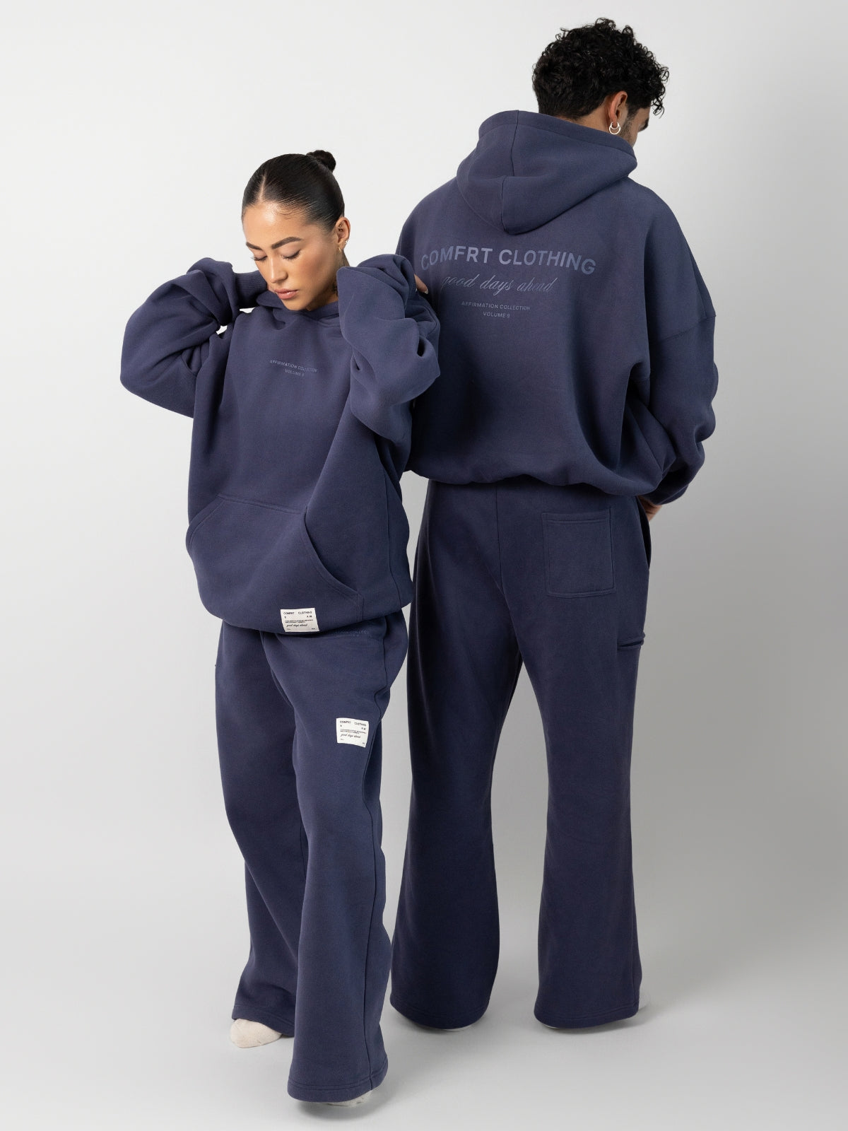 Comfrt Kapuzenpullover Oversized Passform Superweicher Baumwollmix Unisex Stil