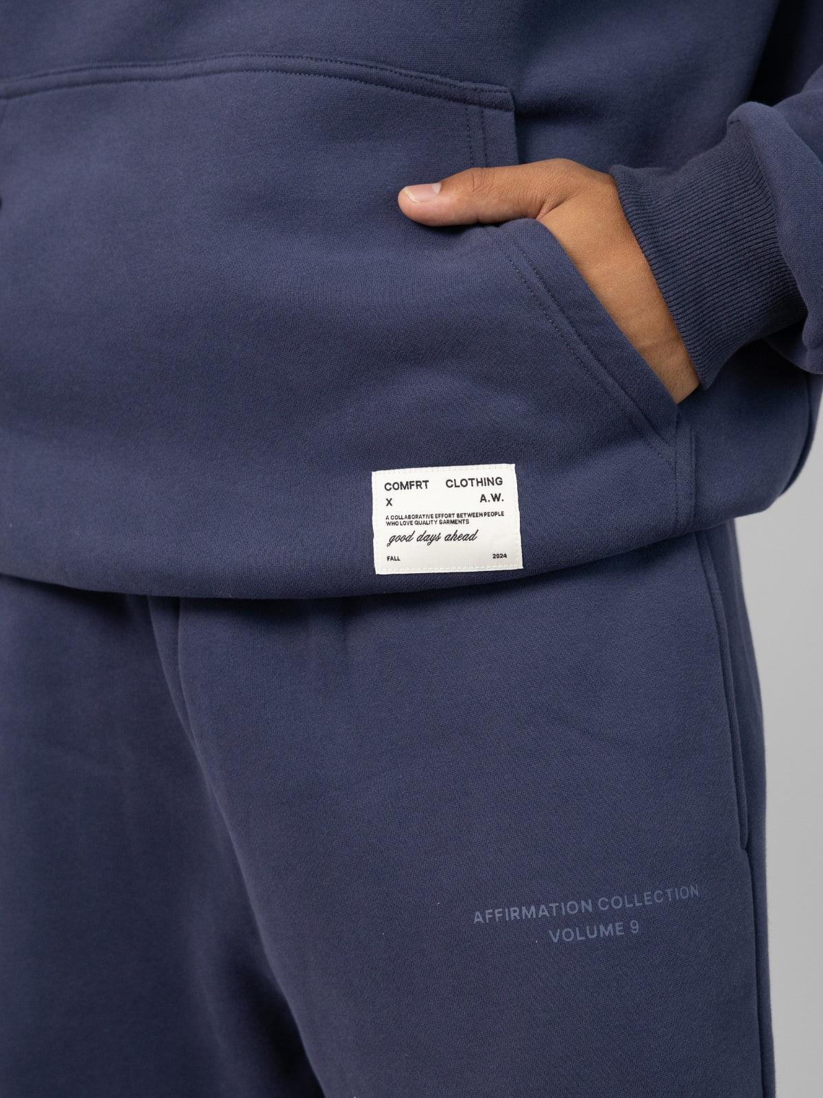 Comfrt Kapuzenpullover Oversized Passform Superweicher Baumwollmix Unisex Stil