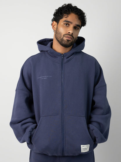 Comfrt Affirmation Zip Hoodie Oversized Super Soft Cotton Maroon