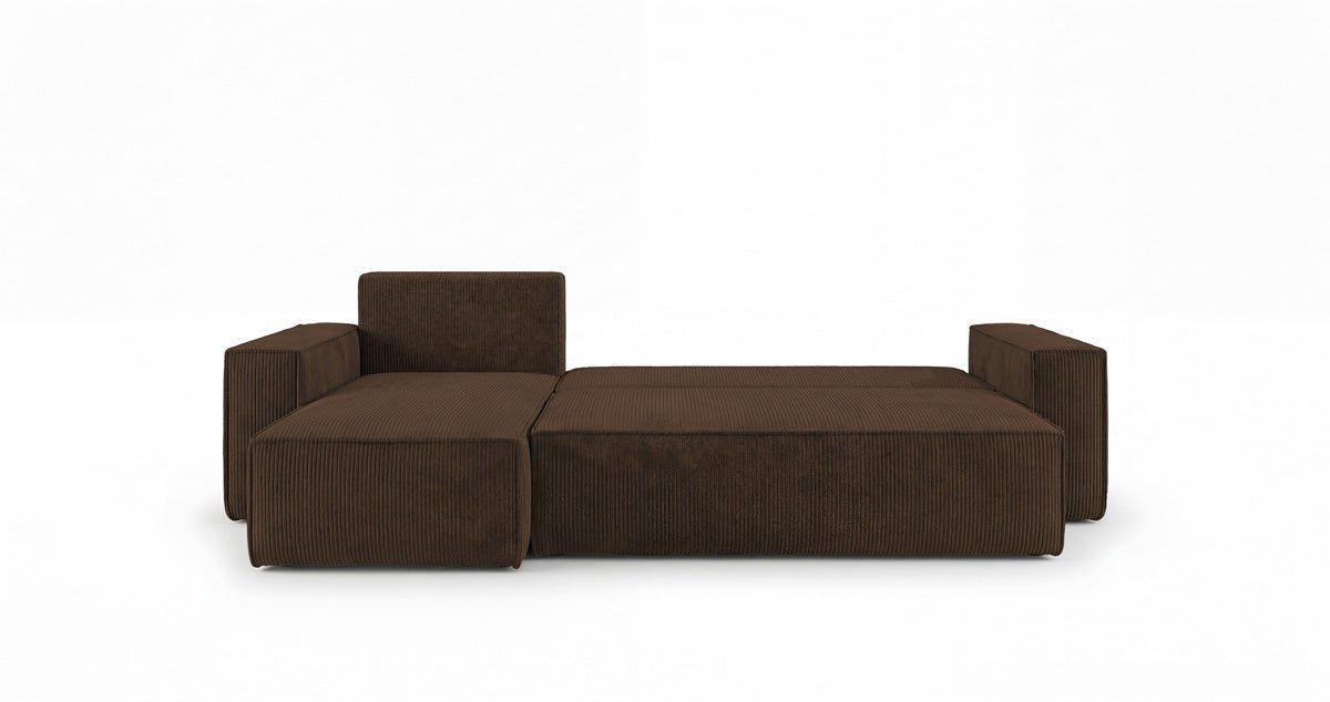 Designer Sofa Lunaro Mini Cord mit Schlaf- und Klappfunktion