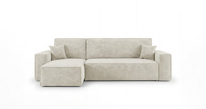 Designer Sofa Lunaro Mini Cord mit Schlaf- und Klappfunktion