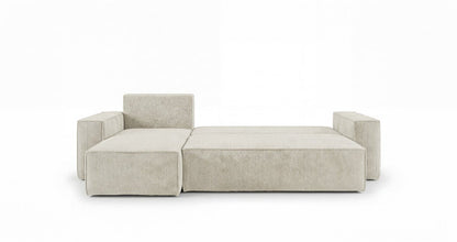 Designer Sofa Lunaro Mini Cord mit Schlaf- und Klappfunktion