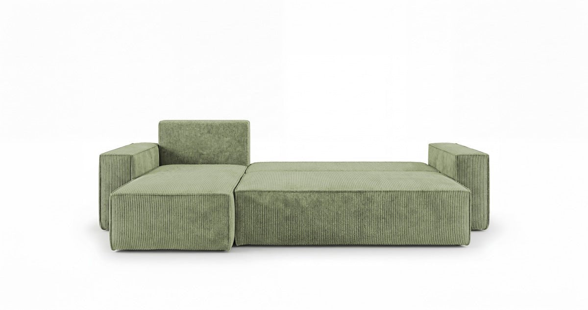 Designer Sofa Lunaro Mini Cord mit Schlaf- und Klappfunktion