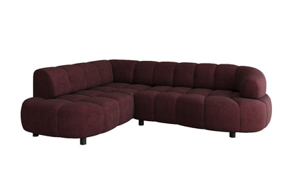 Luxusbetten24 Designer Sofa Olivia Mini Samt mit elektrischer Sitzerweiterung