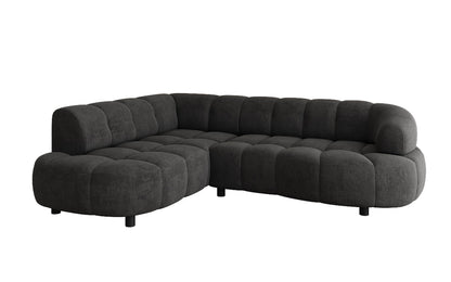 Luxusbetten24 Designer Sofa Olivia Mini Samt mit elektrischer Sitzerweiterung