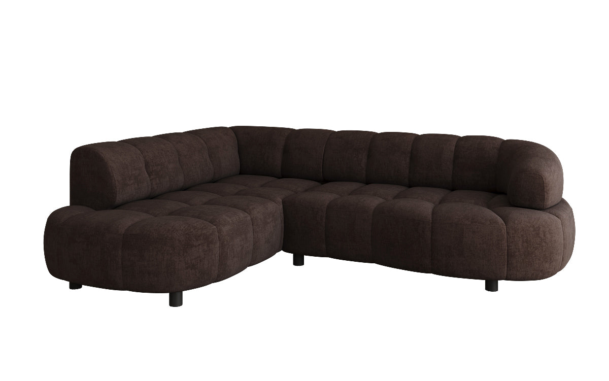 Luxusbetten24 Designer Sofa Olivia Mini Samt mit elektrischer Sitzerweiterung