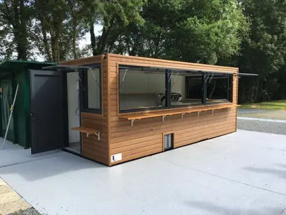 Conteneur Restaurant 20 Fuß – Mobilrestaurant, Corten‑Stahl, 14 m² Innenfläche