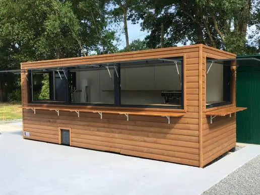 Conteneur Restaurant 20 Fuß – Mobilrestaurant, Corten‑Stahl, 14 m² Innenfläche