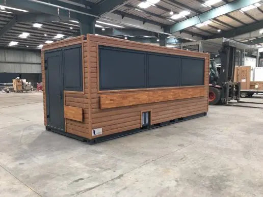 Conteneur Restaurant 20 Fuß – Mobilrestaurant, Corten‑Stahl, 14 m² Innenfläche