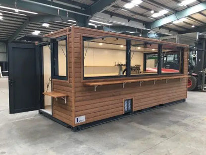 Conteneur Restaurant 20 Fuß – Mobilrestaurant, Corten‑Stahl, 14 m² Innenfläche