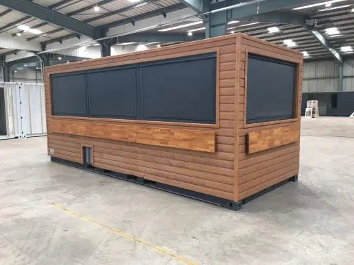 Conteneur Restaurant 20 Fuß – Mobilrestaurant, Corten‑Stahl, 14 m² Innenfläche