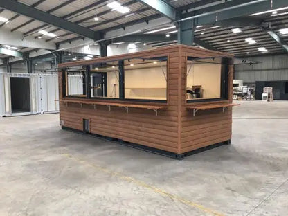 Conteneur Restaurant 20 Fuß – Mobilrestaurant, Corten‑Stahl, 14 m² Innenfläche