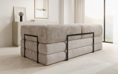 OUTLET - Designer Sofa Lazy 3 Sitzer in Cord