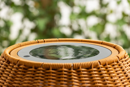 Luxusbetten24 Arian Stehlampe wetterfeste Braun/Schwarz Garten Balkon Terrasse