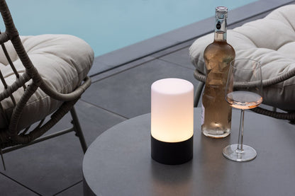 Arilo Outdoor-Tischlampe – Wetterfest, Kunststoff & Stahl, Grau Für Garten