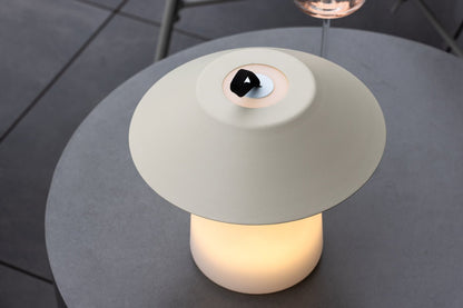 Outdoor-Tischlampe „Eloura“ – in Beige und Schwarz mit 3 Helligkeitsstufen