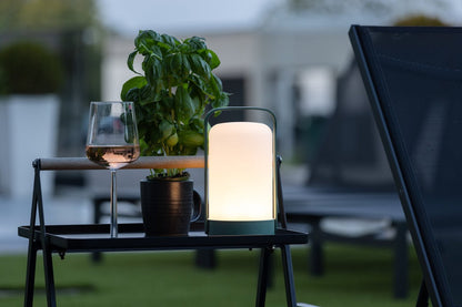 Luxusbetten24 Inka Outdoor-Tischlampe aus Kunststoff LED für Garten