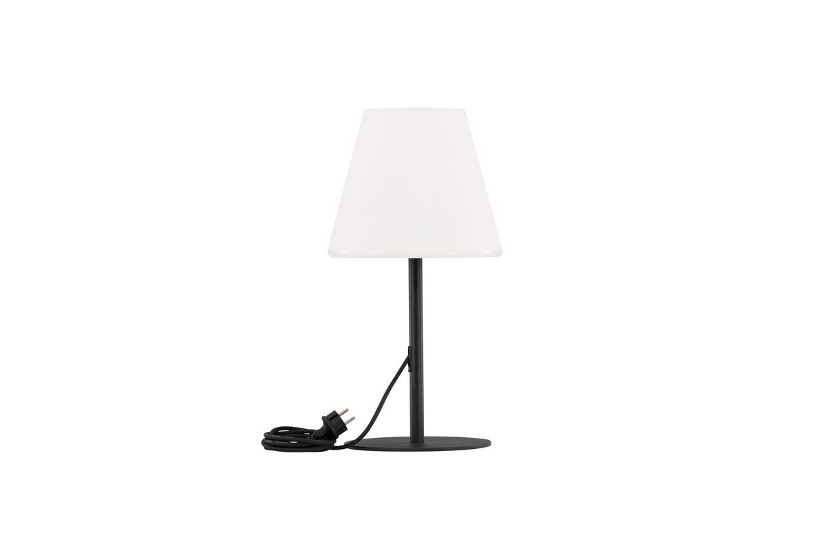 Luxusbetten24 Pora Outdoor-Tischlampe, wetterfest, für Balkon und Terrasse, Schwarz
