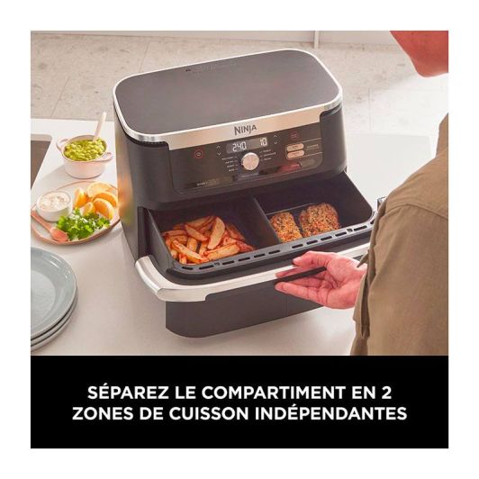 Freidora De Aire NINJA Foodi FlexBasket AF500EU 10,4L Doble Zona