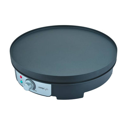 Cosylife CL-CR21RP Crepera 1000W Teflón 37 cm Placas Extraíbles Termostato