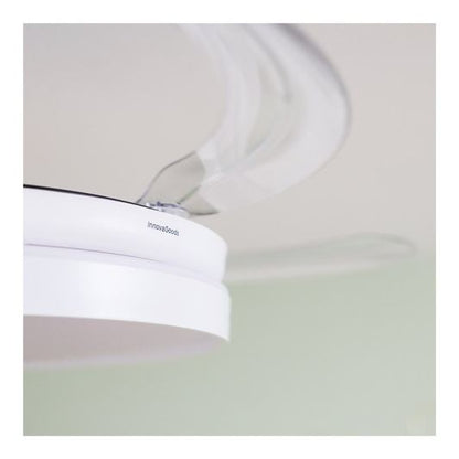 Ventilador de Techo INNOVAGOODS V0103890 36W con Altavoz Bluetooth Blanco