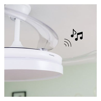 Ventilador de Techo INNOVAGOODS V0103890 36W con Altavoz Bluetooth Blanco