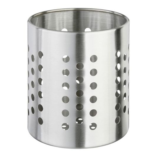 Bote Utensiles Inox de Acero Inoxidable Gris 13.8 cm
