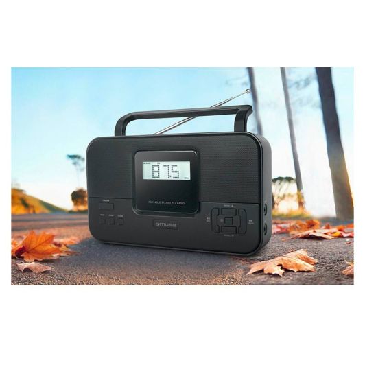 Radio MUSE M-087 MB Negro FM/MW Portátil 1W