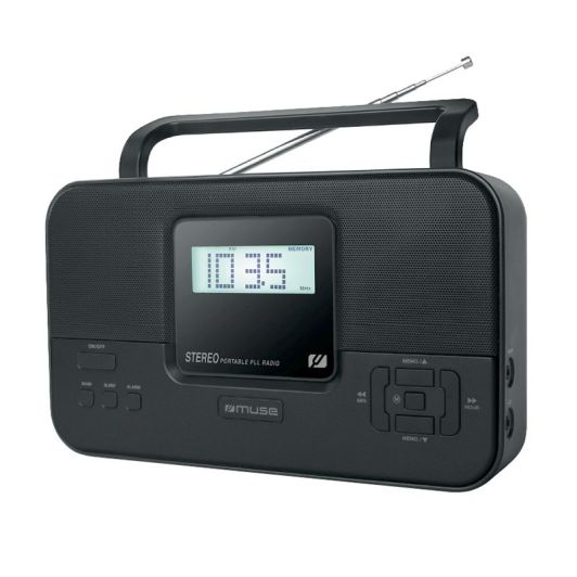 Radio MUSE M-087 MB Negro FM/MW Portátil 1W